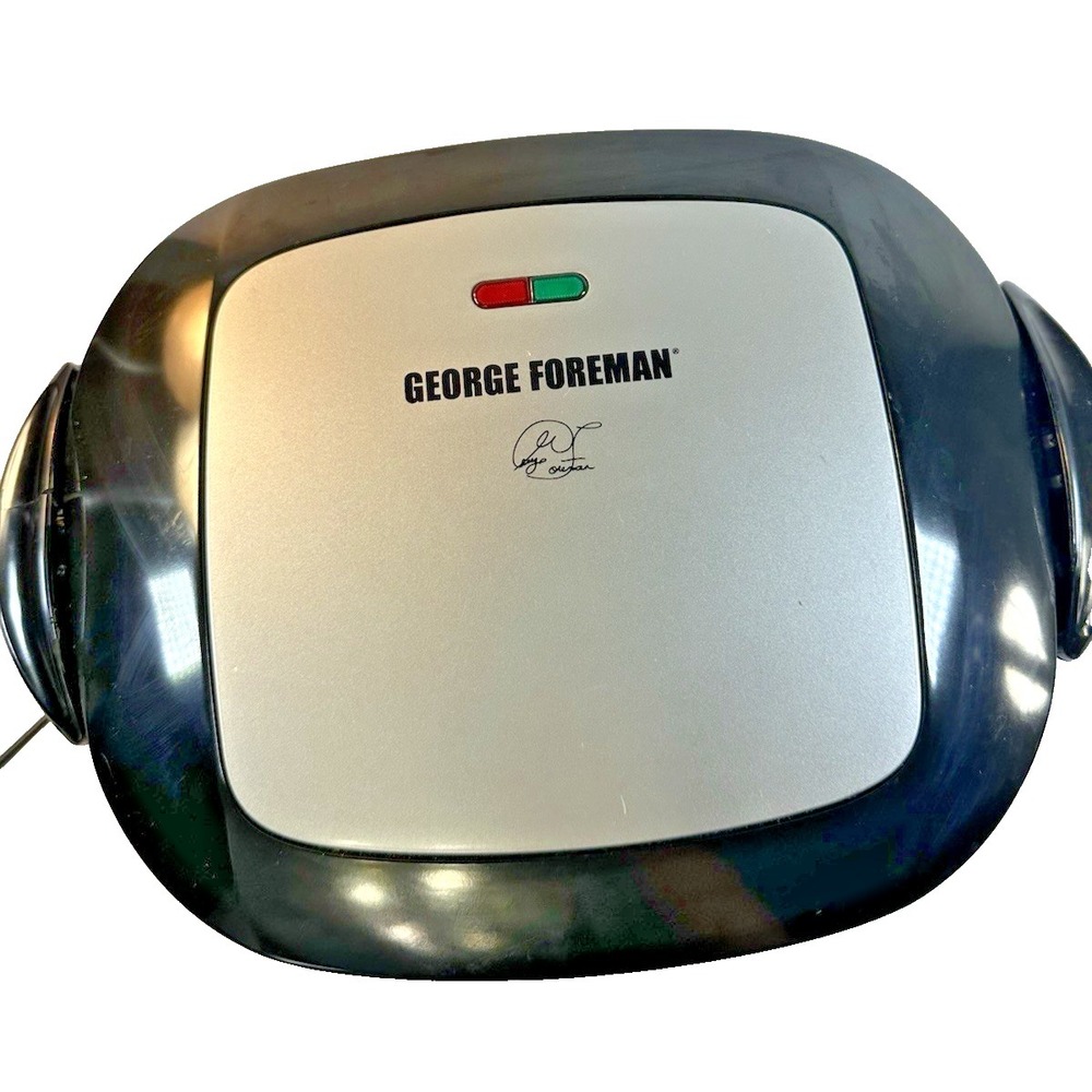 George Foreman GRP472P Grill and Panini Press - Platinum EUC
